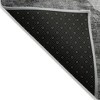 Charcoal Gray And Taupe Abstract Washable Indoor Outdoor Area Rug - 4 of 4