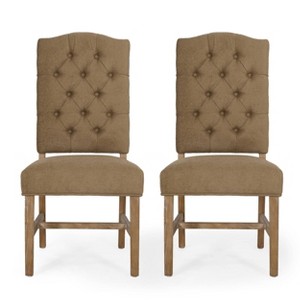 2pk Hyvonen Contemporary Fabric Tufted Dining Chairs - Christopher Knight Home - 1 of 4