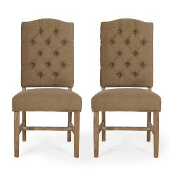 2pk Hyvonen Contemporary Fabric Tufted Dining Chairs - Christopher Knight Home