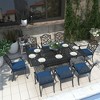 CLIHOME 9-Piece Cast Aluminum Patio Dining Set with Sofa Cushions - 2 of 4