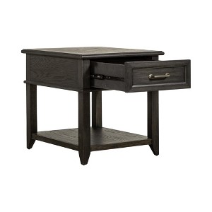 Liberty Furniture,Mill Creek Drawer End Table in Peppercorn - 1 of 3