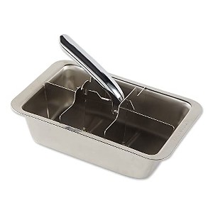 RSVP International Endurance Cocktail Collection, Retro Ice Cube Tray, Stainless Steel, Dishwasher Safe, 7.25x5x2.5" - 1 of 4
