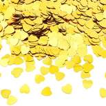 Bright Creations Gold Heart Confetti Table Decoration for Valentine's Party Favor Decor, 0.5 x 0.5 in