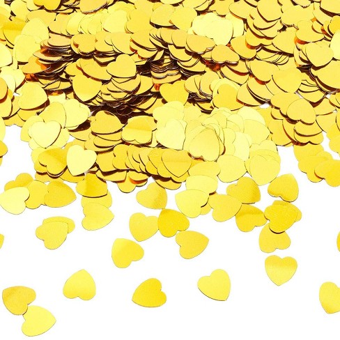 Gold Circle Round Confetti Metallic Table Decor Sprinkles 