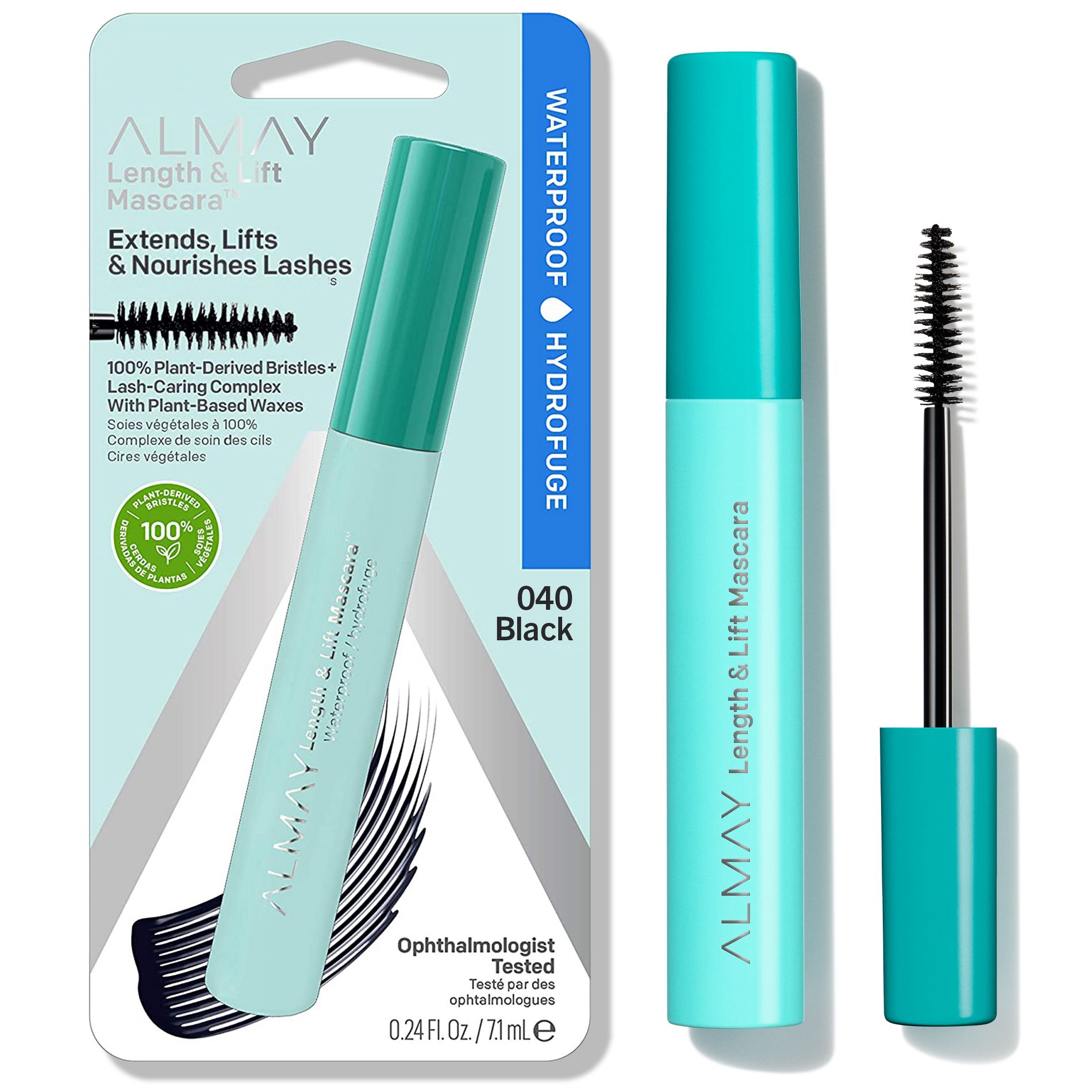 Almay Length & Lift Mascara - Waterproof Black - 0.24 fl oz