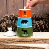 Pavilion Gift Company - Camp - Stackable 100% Soy-Filled Candles (Set of 3) - Flame Candles - 2 of 4