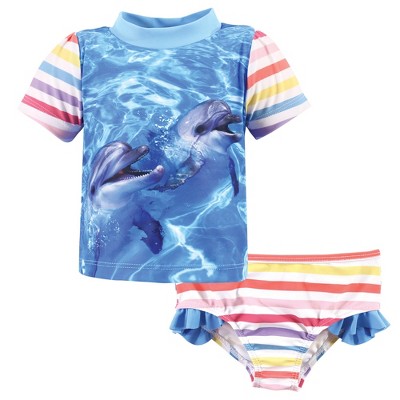 Aqua Toucan L KIKO & MAX Baby Girls Rashguard and Diaper Cover Swim Set 