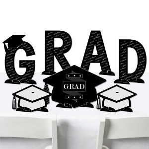 Big Dot of Happiness Graduation Cheers - Graduation Party Centerpiece Table Decorations - Tabletop Standups - 7 Pieces - 1 of 4