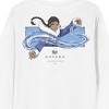 Avatar The Last Airbender Katara, Water tribe Icon on White Long Sleeve Adult Crew neck - 4 of 4
