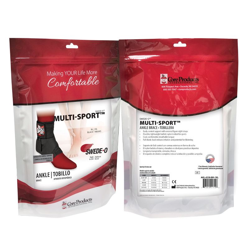 Core Products Swede-O Multi-Sport Ankle Brace, 5 of 6