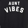 Women's - Instant Message - Aunt Vibes Lightweight French Terry Wide Neck Long Sleeve Graphic Shirt - 2 of 4