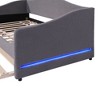 NicBex Teddy Fleece Twin/Full Size Upholstered Daybed with LED Light and Trundle for Bedroom,Living Room,Apartment - 4 of 4
