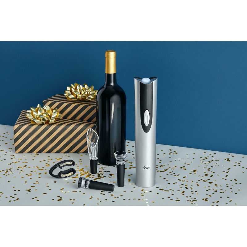 Oster Cordless Rechargeable Electric Wine Opener Wine Kit, 5 of 9