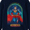 Superman Movie 2025 Superhero, Man of Steel, DC Comics, Superpowers, Crypto, S, Metropolis, City of Tomorrow on Navy Long Sleeve Youth T-Shirt - 2 of 3