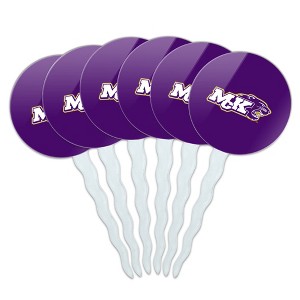 McKendree University Primary Logo Cupcake Picks Toppers Decoration Set of 6 - 1 of 4
