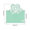 Unique Bargains Hollow Heart Shape Cut Design Favor Decor Table Name Place Cards 25 Pcs - 2 of 4