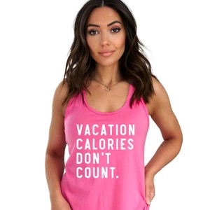 Simply Sage Market Vacation Calories Don't Count Racerback Tank - 1 of 4