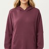 Anna-Kaci Women's Long Sleeve Pullover Hoodie with Kangaroo Pocket and Drawstring Detail - 3 of 4