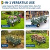 900 lbs Heavy Duty Steel Garden Dump Cart - Outdoor Utility Yard Wagon with Removable Mesh Sidewalls - 3 of 4