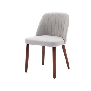 Wooden Dining Chairs, Modern Fabric Side Dinner Chair, Upholstered, for Kitchen, Dining Room, Restaurant - 1 of 4
