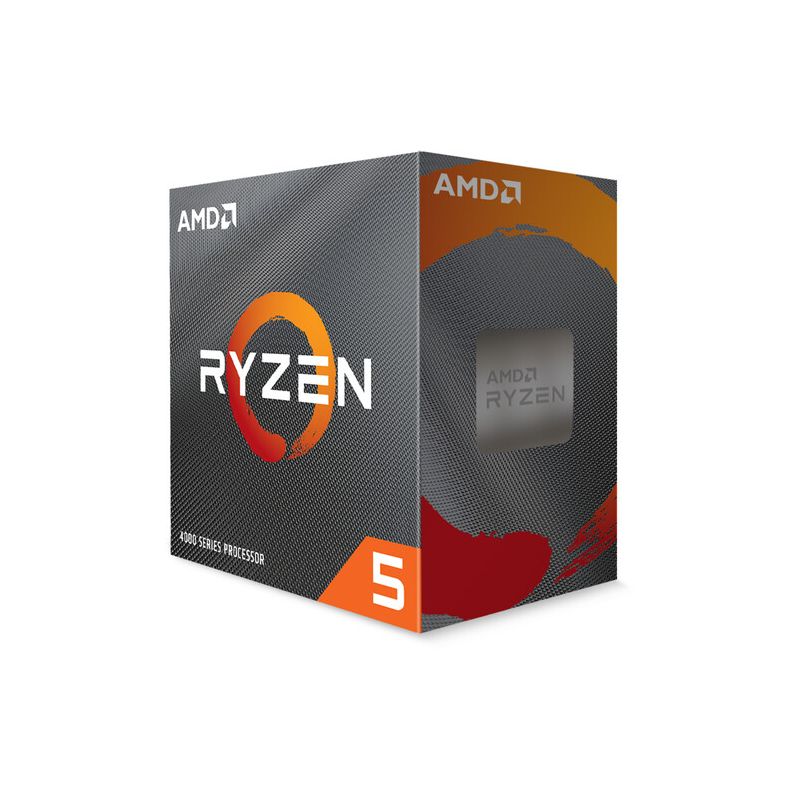 AMD Ryzen 5 4500 6-Core 12-Thread Unlocked Desktop Processor with Wraith Stealth Cooler - 6 cores & 12 threads - 3.6 GHz- 4.1 GHz CPU Speed, 2 of 3