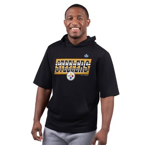 Pittsburgh Steelers フード付きスウェットシャツ NFL Pittsburgh Steelers Men's Short Sleeve Hoodie - XXL : Target