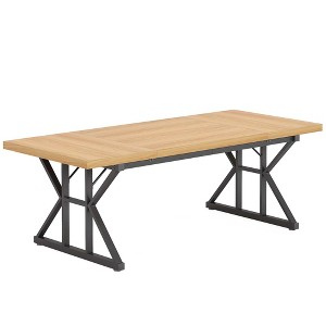 NicBex 70.86" Rectangle Dining Table Modern Center Table with Wood Tabletop for Living Room & Office - 1 of 4