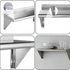 Stainless Steel Wall Shelf, Wall Mounted Floating Heavy Duty Shelf, Metal Kitchen Rack for Restaurant, Kitchen, Bar, Home, Hotel - 2 of 4