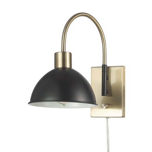 Metal Sconce Wall Light (includes Led Light Bulb) Brass - Threshold™  Designed With Studio Mcgee : Target