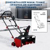 TackView Corded Electric Snow Blower with Dual LED Lights, Brushless Motor 20" Width 180° Rotating Chute, 25ft Throwing Distance for Driveways - 2 of 4