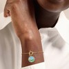 Ross-Simons 0.20 ct. t.w. White Topaz Beach Charm Toggle Bracelet With Multicolored Enamel and Single Swiss Blue Topaz in 18kt Gold Over Sterling. 7 - 2 of 3