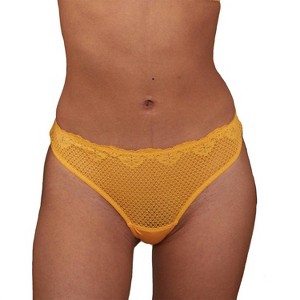 Women's Duet Lace Low Rise Thong - Timpa Lingerie - 1 of 3