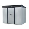NicBex 8*6ft Multi-Functional Outdoor Storage Shed with Lockable Sliding Doors and Transparent plate for Garden, Lawn - 3 of 4