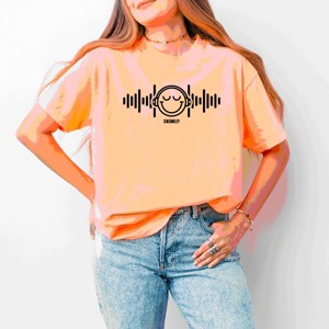 Simply Sage Market S.W.Smiley Headphones Music Garment Dyed Tee - 1 of 4