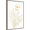 Amanti Art 23"x33" Rooted Florals IV Gold by Becky Thorns Framed Canvas Wall Art Print - 2 of 4