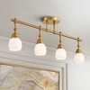 Pro Track Elm Park 4-Head Wall or Ceiling Track Light Fixture Kit Spot Light Directional Adjustable Gold Finish Glass Modern Kitchen Bathroom 36" Wide - 2 of 4