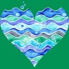 Junior's Design By Humans A Sea of Love (white) By Timone T-Shirt - 2 of 3