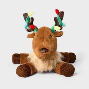 10" Reindeer Stuffed Animal - Gigglescape™: Polyester, 1 Year+, Zoo Animal Theme, 11.5" Height - 1 of 3