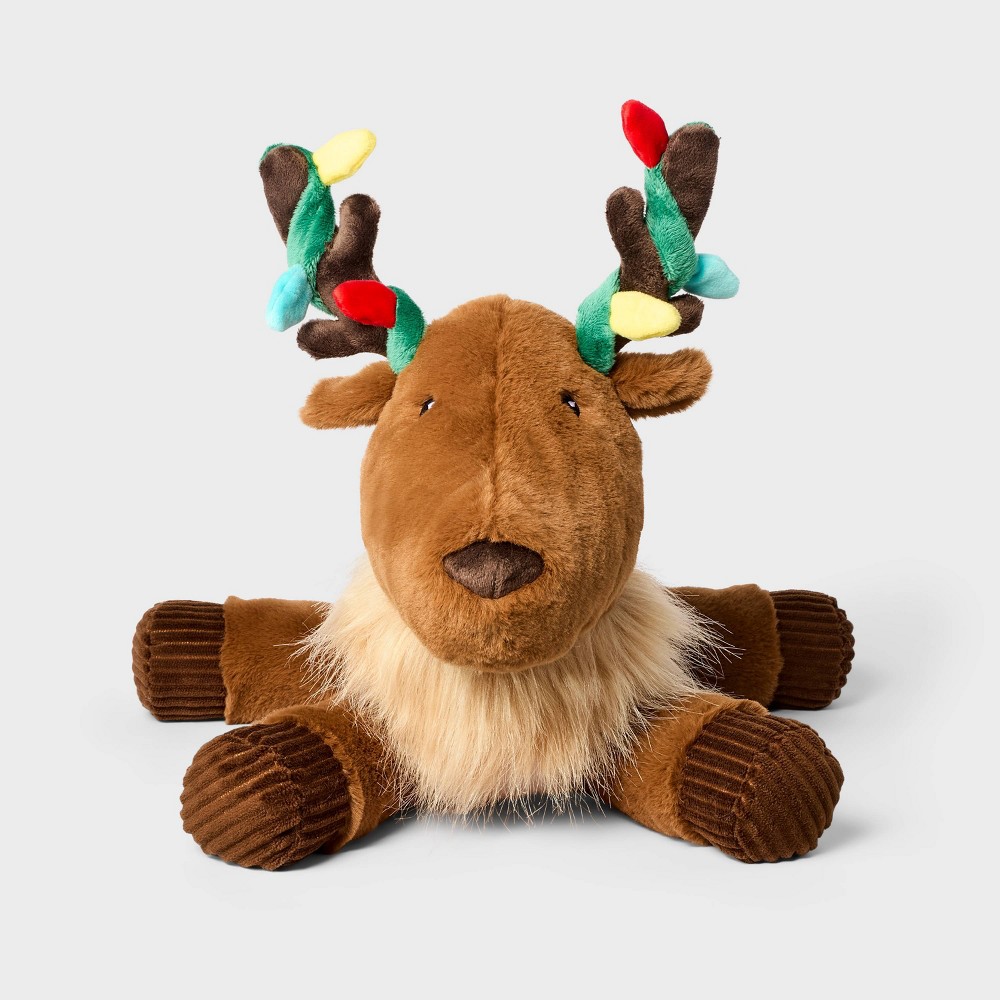 10" Reindeer Stuffed Animal - Gigglescape™: Polyester, 1 Year+, Zoo Animal Theme, 11.5" Height