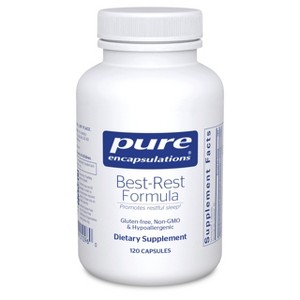 Pure Encapsulations Best-Rest Formula - Supports Restful Sleep - for Relaxation - Restful Sleep Supplement - Non-GMO & Vegan - 1 of 4