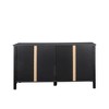 Maliang 4 Doors Decorative Storage Cabinet with 4 open shelves, Freestanding Sideboard Storage Cabinet for Living Room - 4 of 4