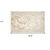 HomeRoots 5' X 8' Beige and Gold Abstract Area Rug - 3 of 4
