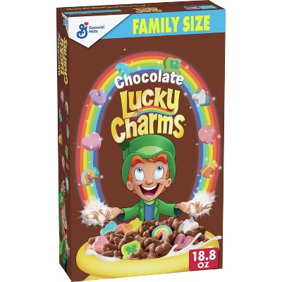 Lucky Charms Chocolate Cereal Family Size - 18.8oz - General Mills