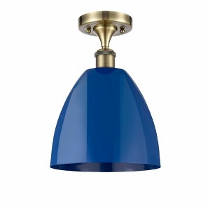 Plymouth Dome - 1 Light Semi-Flush Mount In Industrial Style-12.88 Inches Tall and 9 Inches Wide - 1 of 1