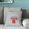 NCAA Syracuse Orange 16" Heather Gray Sweatshirt Pillow - 4 of 4