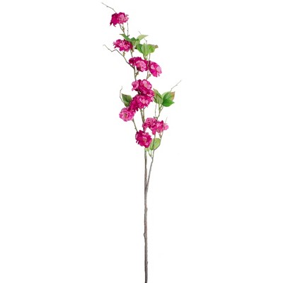 Allstate Floral 52" Dark Pink Cherry Blossom Artificial Floral Spring Spray