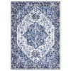 Garvee Vintage Area Rug, Low-Pile Machine Washable Rug, Non-Shedding Ultra-Thin Stain Resistant, Non Slip Rubber Backing(Blue) - 2 of 4