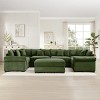 Oversized Modular Corduroy Sectional Sofa with Extra-Wide Armrests, Convertible 6-Seat Cloud Couch for Living Room or Bedroom-The Pop Home - 3 of 4