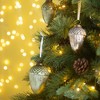 Whisen 2.8x2.8x4.3"H Tear Drop Ornament, Glass Decorative Hanging Christmas Tree Ornaments, Set of 12 - Green - 2 of 4