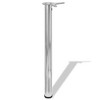 vidaXL 4 Height Adjustable Table Legs Chrome 28" - 3 of 4